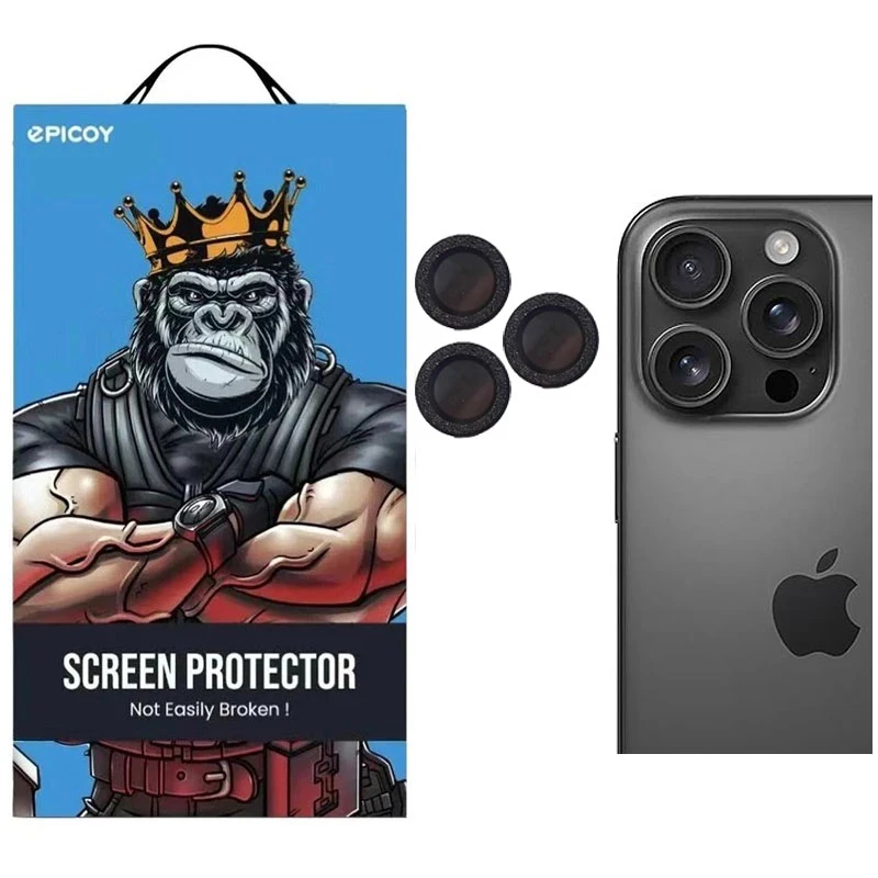 محافظ لنز دوربین گوشی اپل iPhone 16 Pro Max اپیکوی مدل Chelipa Acrylic -نقرهای محافظ لنز دوربین گوشی اپل iPhone 16 Pro Max اپیکوی مدل Chelipa Acrylic -نقرهای