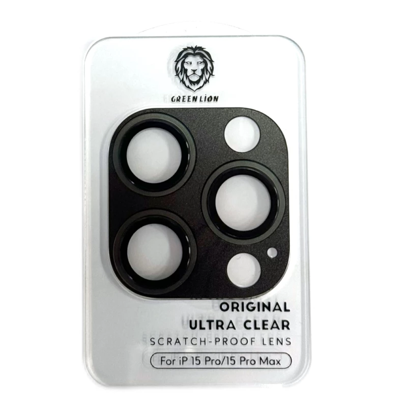 محافظ لنز دوربین گوشی اپل iPhone 15 Pro گرین لاین مدل HD Plus-نقرهای محافظ لنز دوربین گوشی اپل iPhone 15 Pro گرین لاین مدل HD Plus-نقرهای