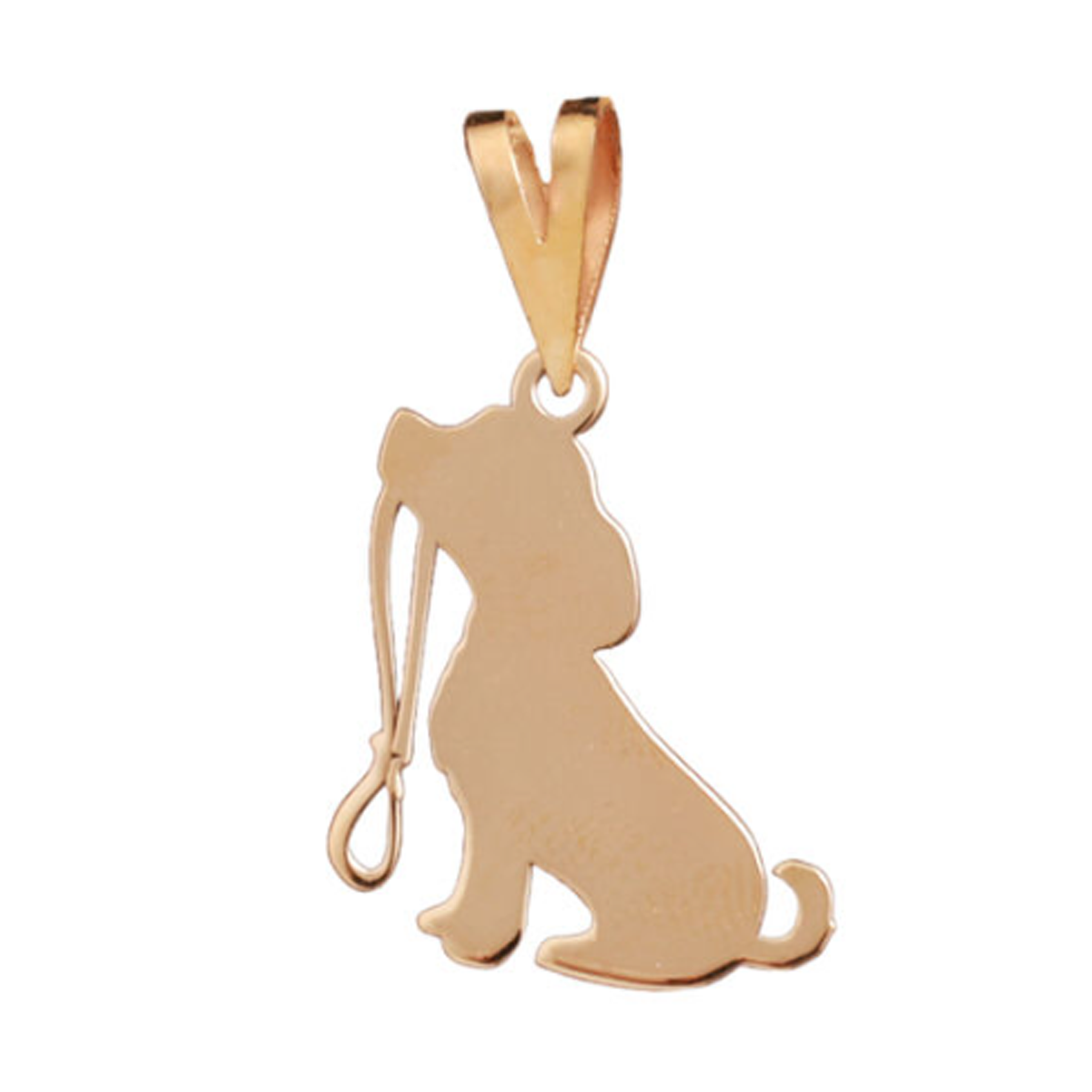 پلاک طلا زنانه طرح سگ گوگولی قو طلایی کد P025344-0.40