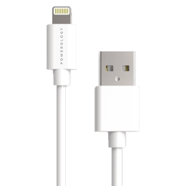 کابل لایتنینگ پاورولوجی مدل PCAB003 طول 1.2 متر-سفید کابل لایتنینگ پاورولوجی مدل PCAB003 طول 1.2 متر-سفید
