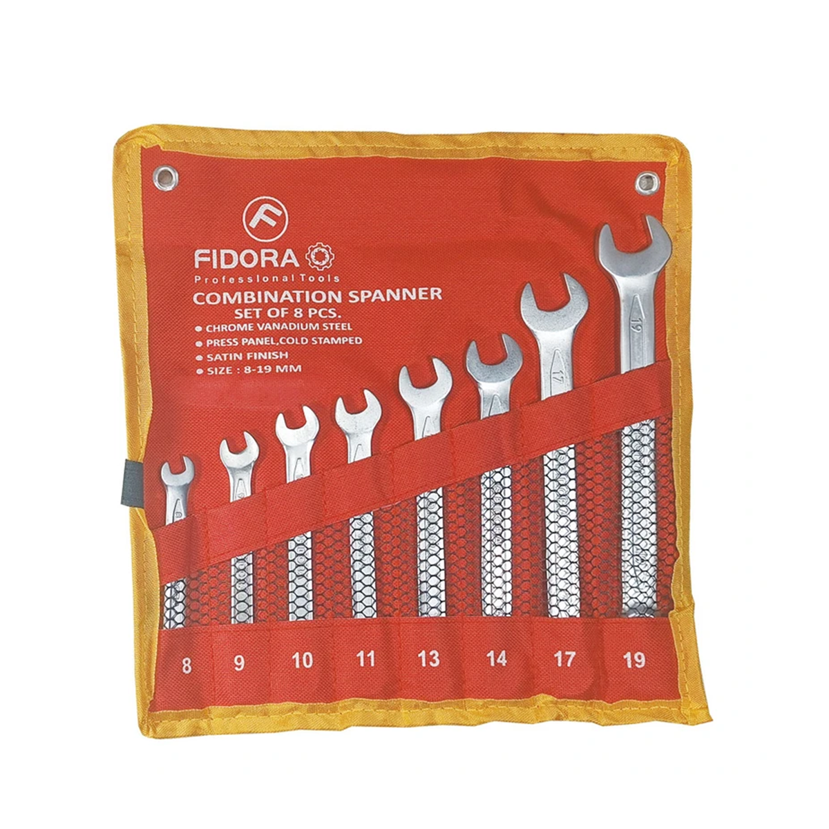 آچار یکسر تخت یکسر رینگی فیدورا مدل FI-00819 مجموعه 8 عددی آچار یکسر تخت یکسر رینگی فیدورا مدل FI-00819 مجموعه 8 عددی