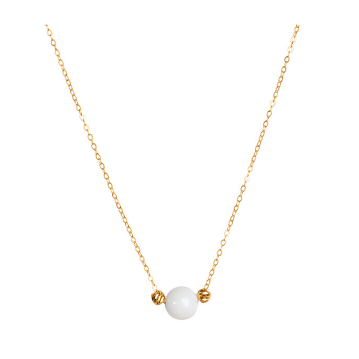 گردنبند طلا زنانه طرح مروارید و البرنادو قو طلایی کد N007980-1.20 گردنبند طلا زنانه طرح مروارید و البرنادو قو طلایی کد N007980-1.20