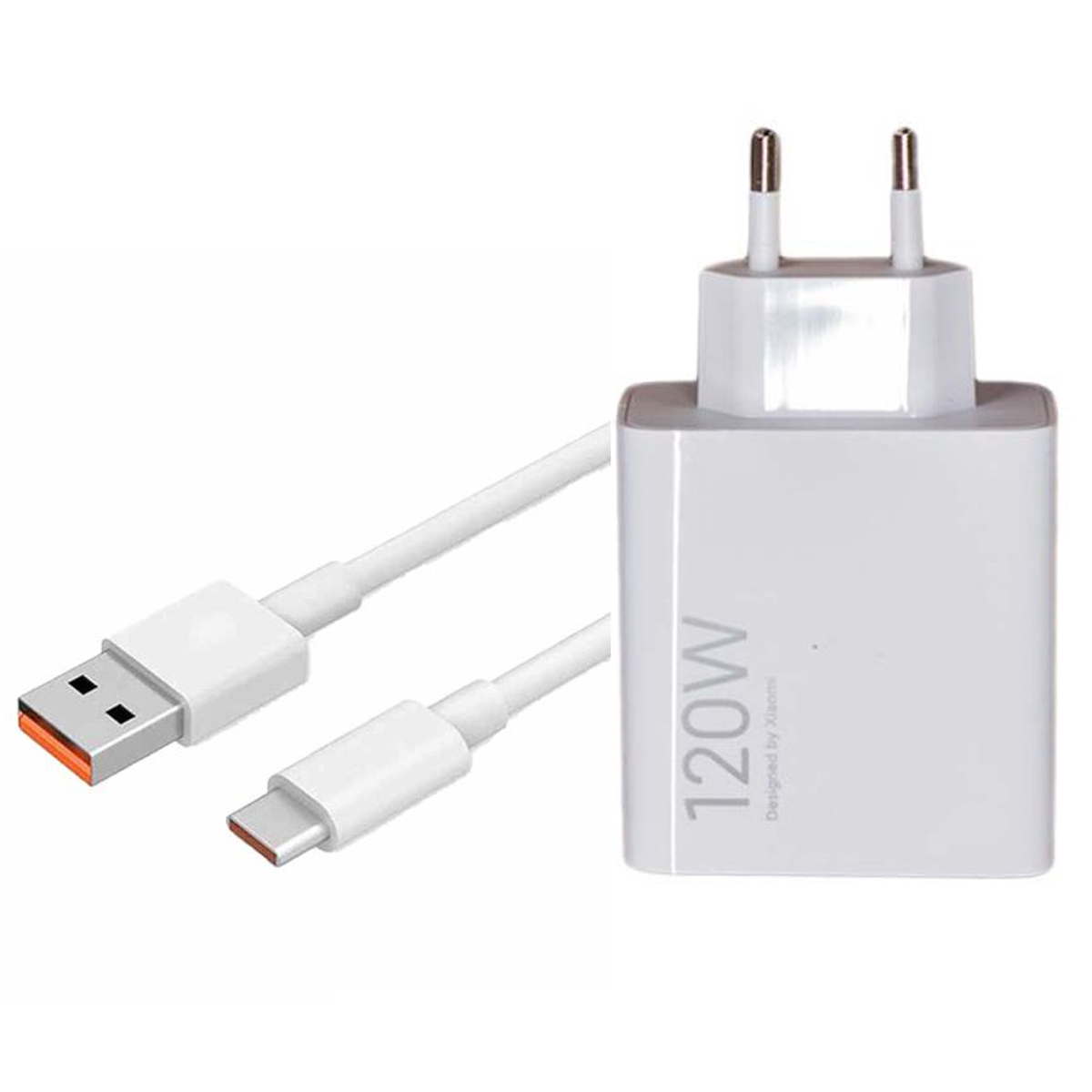 شارژر دیواری شیائومی مدل 120 وات دو پین به همراه کابل تایپ سی-سفید شارژر دیواری شیائومی مدل 120 وات دو پین به همراه کابل تایپ سی-سفید