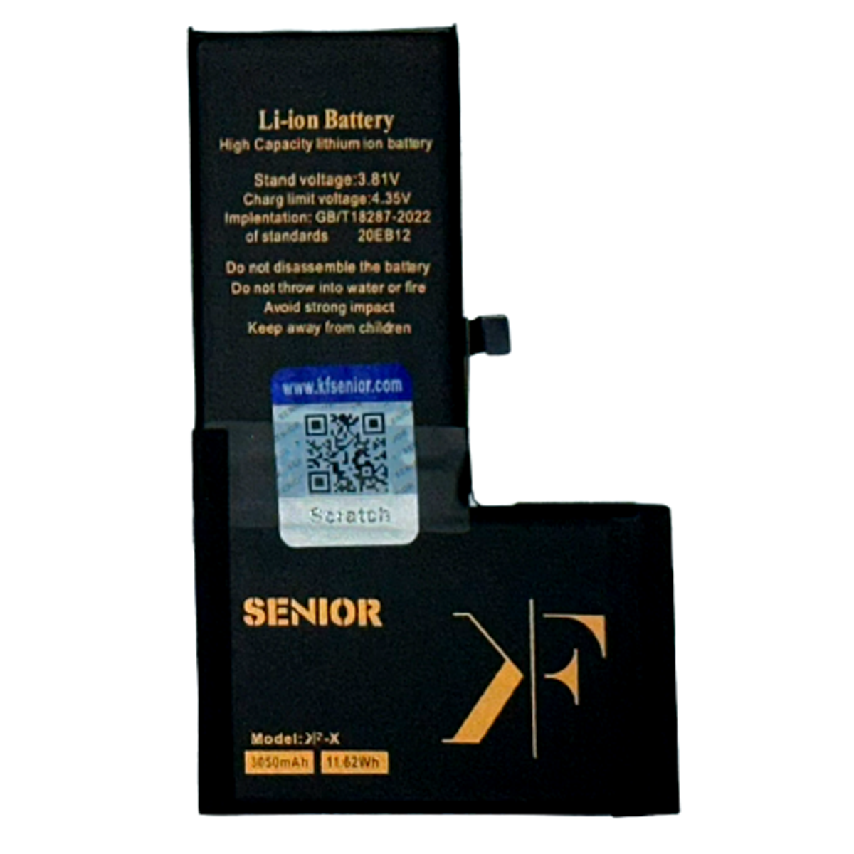 باتری کی اف سنیور مناسب برای گوشی اپل iPhone X