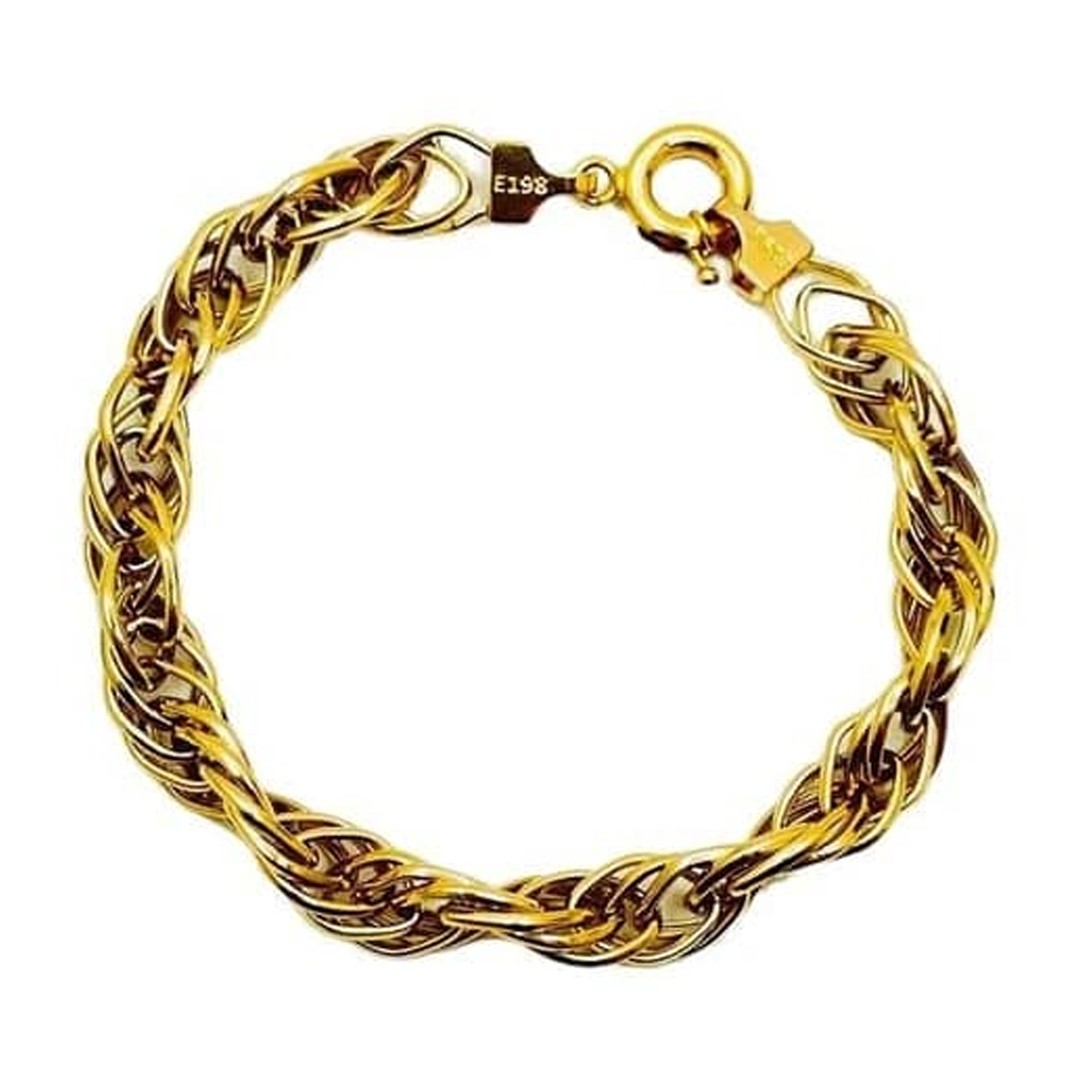 دستبند طلا زنانه طرح لوزی بافته شریف زاده-8.52 دستبند طلا زنانه طرح لوزی بافته شریف زاده-8.52