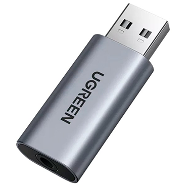 مبدل یو اس بی به جک 3.5 میلی متری یوگرین مدل CM383-نقرهای مبدل یو اس بی به جک 3.5 میلی متری یوگرین مدل CM383-نقرهای