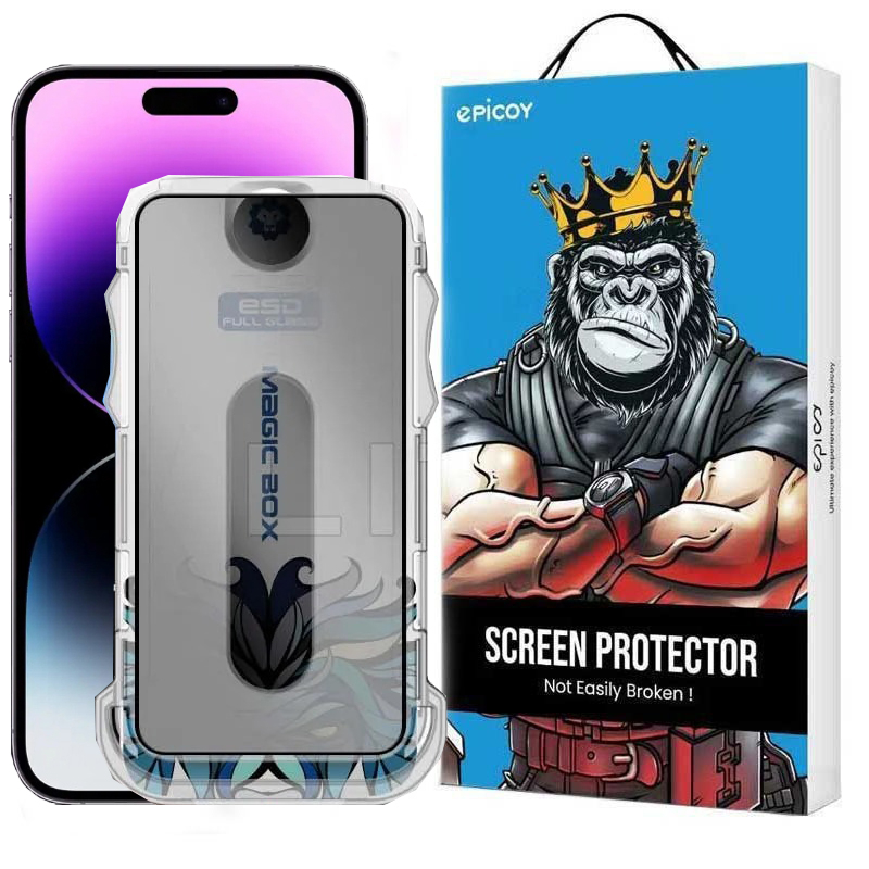 گلس گوشی حریم شخصی اپل Plus 16 اپیکوی مدل Lion Privacy Easy Install