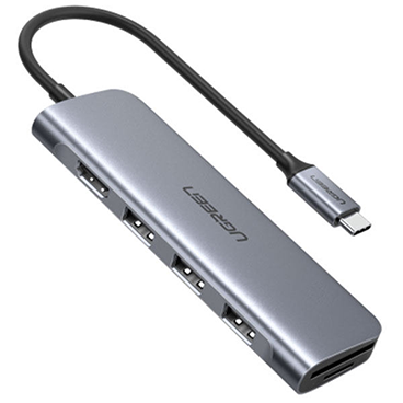 هاب USB-C یوگرین 6 پورت مدل CM195-نقرهای هاب USB-C یوگرین 6 پورت مدل CM195-نقرهای