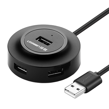 هاب USB-C یوگرین 4 پورت مدل CR106-مشکی