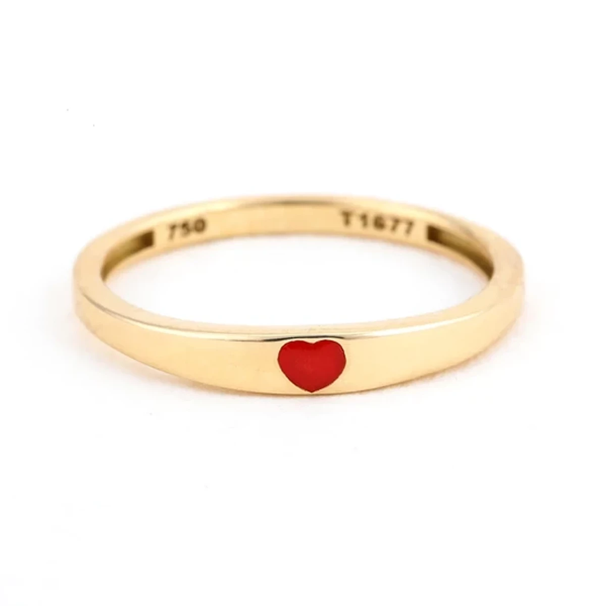 انگشتر طلا 18 عیار زنانه بان گالری مدل حلقه قلب سایز 53-1.60 انگشتر طلا 18 عیار زنانه بان گالری مدل حلقه قلب سایز 53-1.60