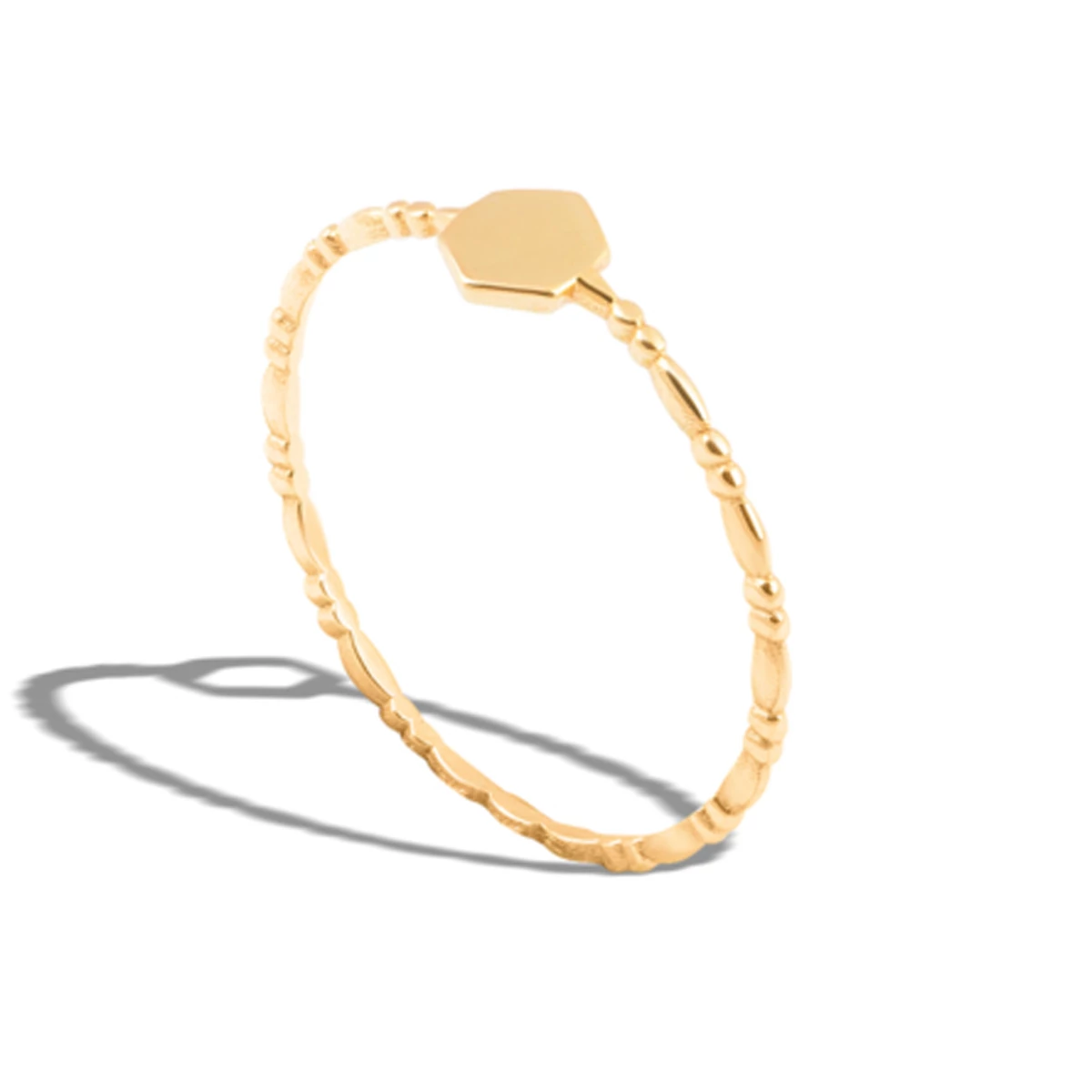 انگشتر طلا 18 عیار زنانه مدل شش ضلعی توپر کد WA1095 سایز 54-0.62 انگشتر طلا 18 عیار زنانه مدل شش ضلعی توپر کد WA1095 سایز 54-0.62