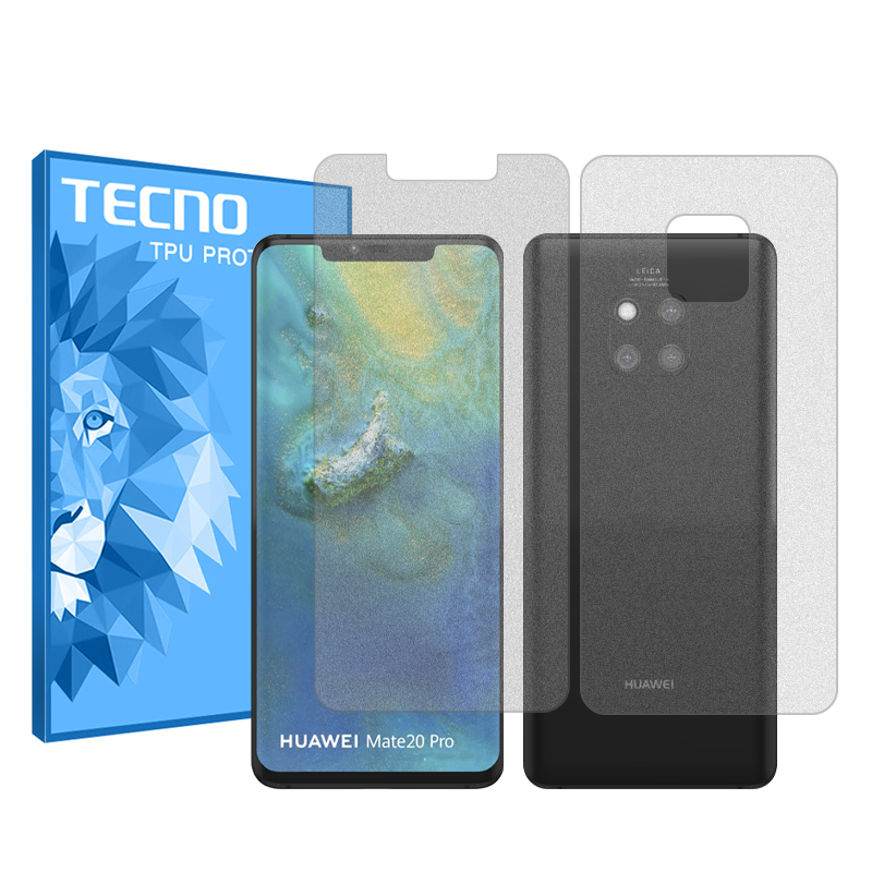 محافظ صفحه نمایش مات تکنو مدل Resistant مناسب برای گوشی موبایل هوآوی Mate 20 Pro به همراه محافظ پشت گوشی محافظ صفحه نمایش مات تکنو مدل Resistant مناسب برای گوشی موبایل هوآوی Mate 20 Pro به همراه محافظ پشت گوشی
