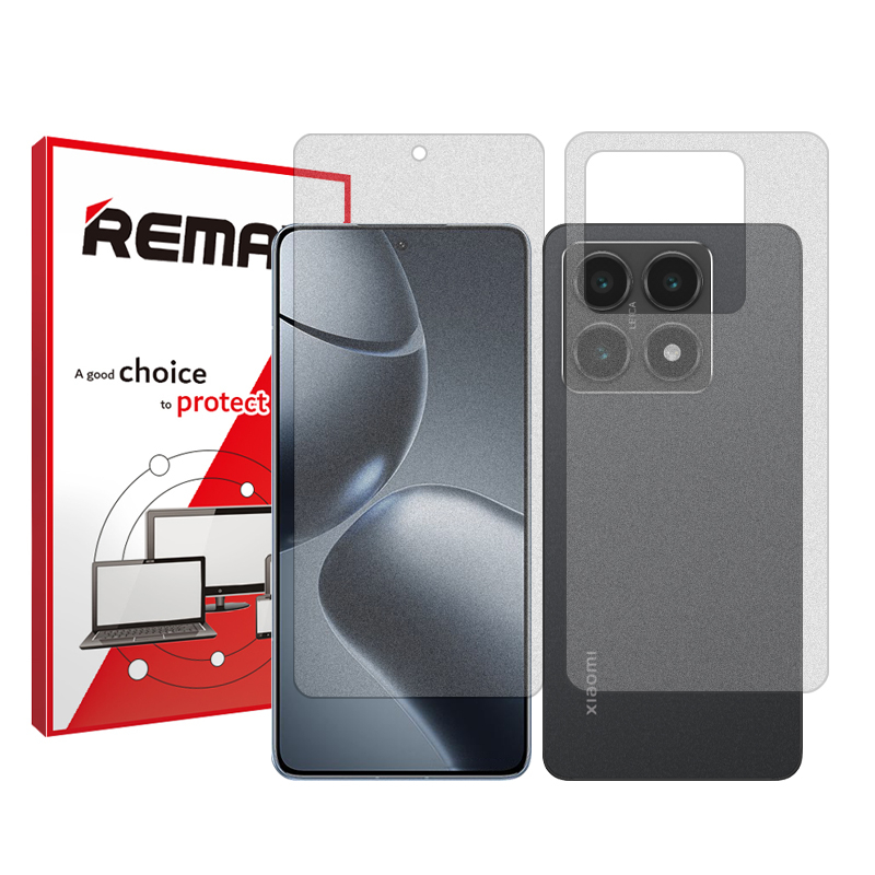 محافظ صفحه نمایش مات ریمکس مدل Resistant مناسب برای گوشی موبایل شیائومی 14T به همراه محافظ پشت گوشی  محافظ صفحه نمایش مات ریمکس مدل Resistant مناسب برای گوشی موبایل شیائومی 14T به همراه محافظ پشت گوشی