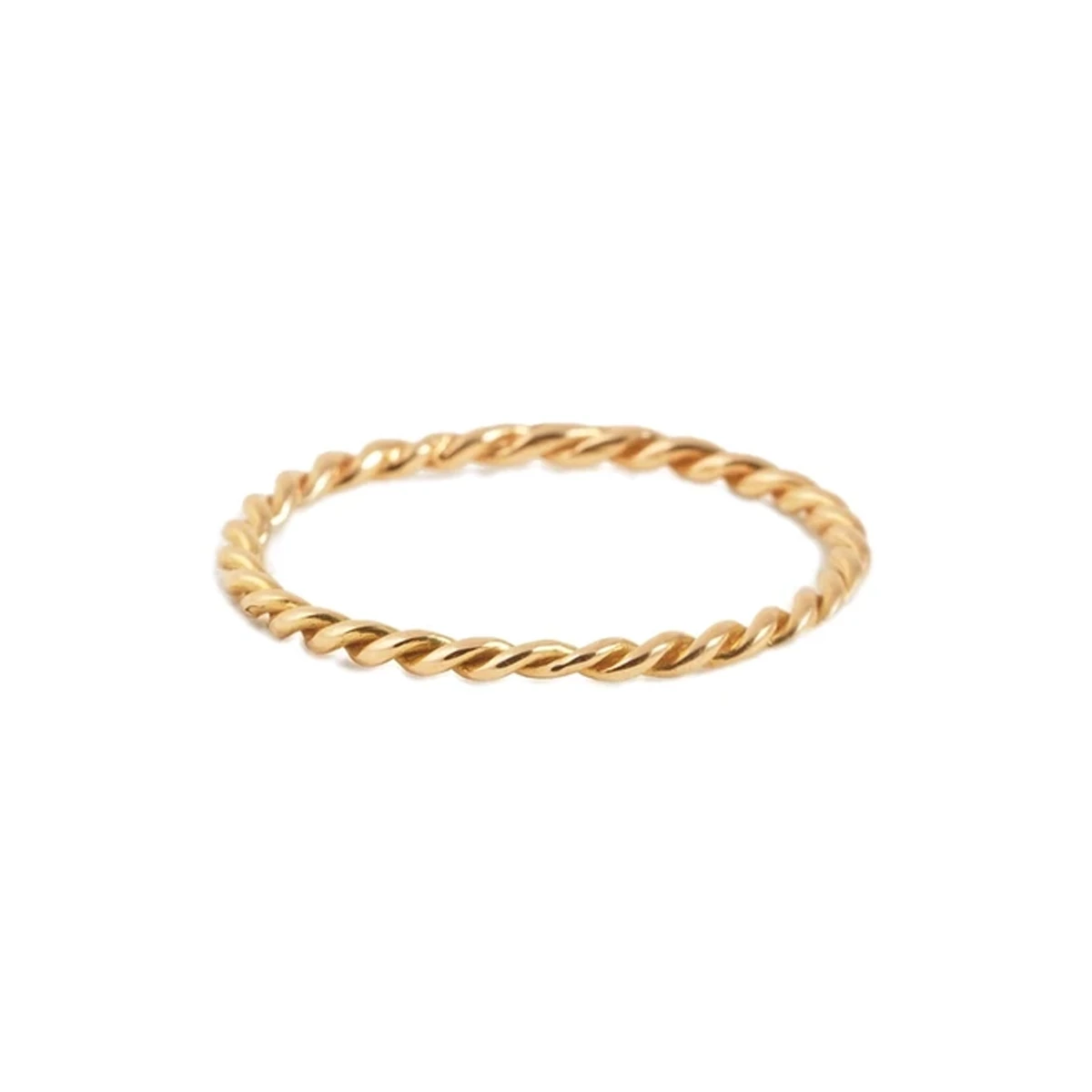 انگشتر طلا 18 عیار زنانه بان گالری مدل طنابی سایز 56-0.88 انگشتر طلا 18 عیار زنانه بان گالری مدل طنابی سایز 56-0.88