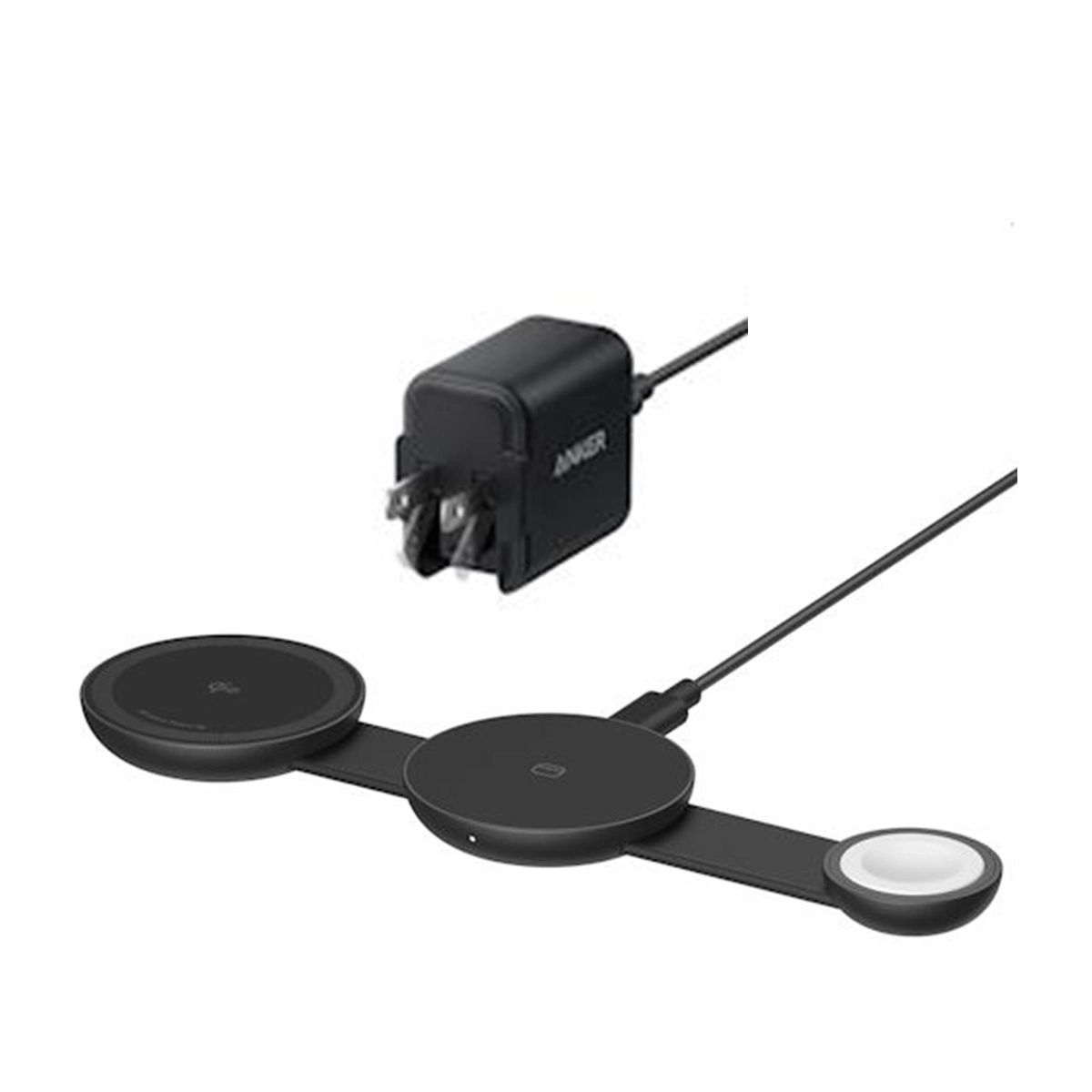 شارژر بی سیم انکر مدل MagSafe B25m8 توان 15 وات-مشکی شارژر بی سیم انکر مدل MagSafe B25m8 توان 15 وات-مشکی