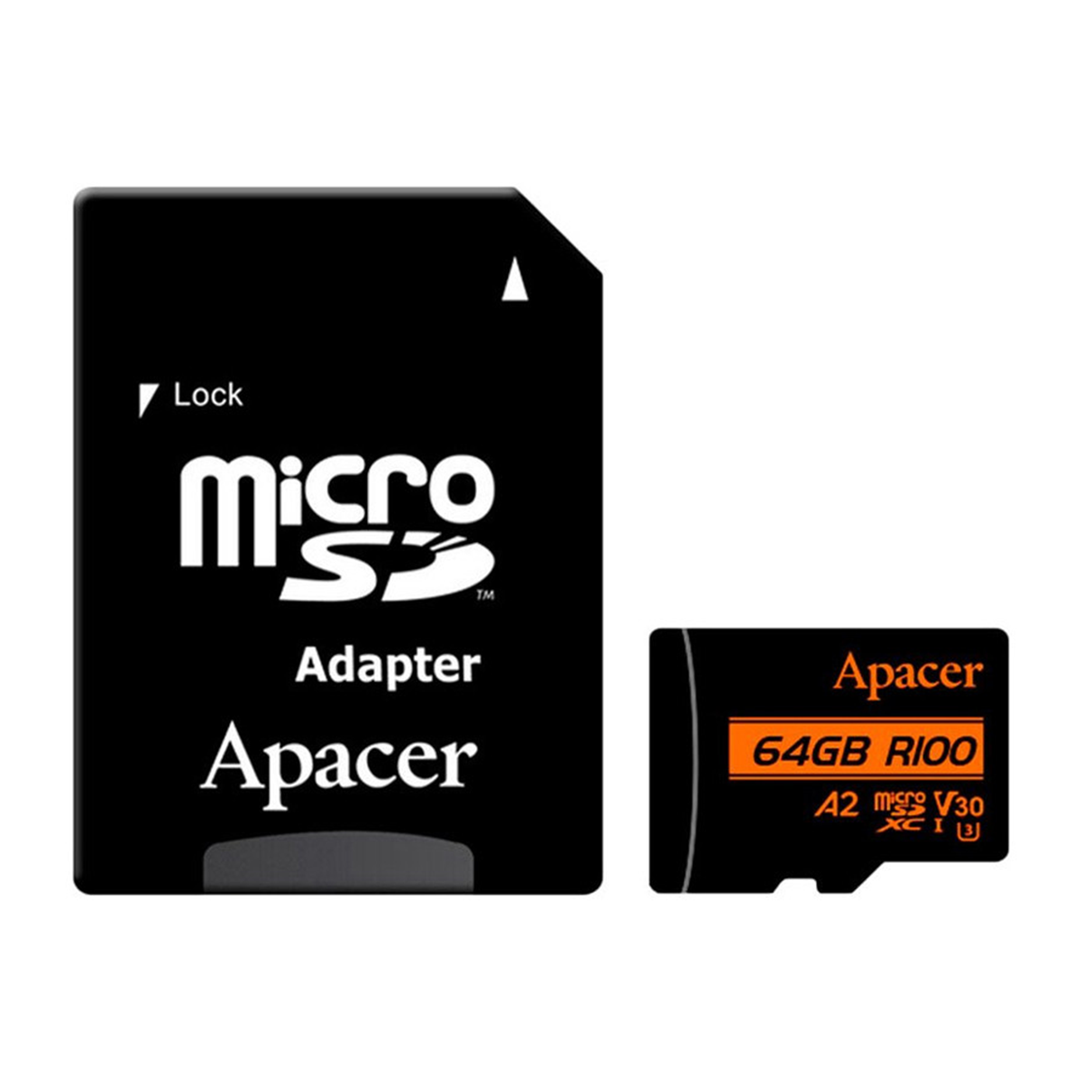 کارت حافظه microSDXC اپیسر مدل Rioo A2 V30 استاندارد UHS-I U3 ظرفیت 64 گیگابایت به همراه آداپتور SD کارت حافظه microSDXC اپیسر مدل Rioo A2 V30 استاندارد UHS-I U3 ظرفیت 64 گیگابایت به همراه آداپتور SD