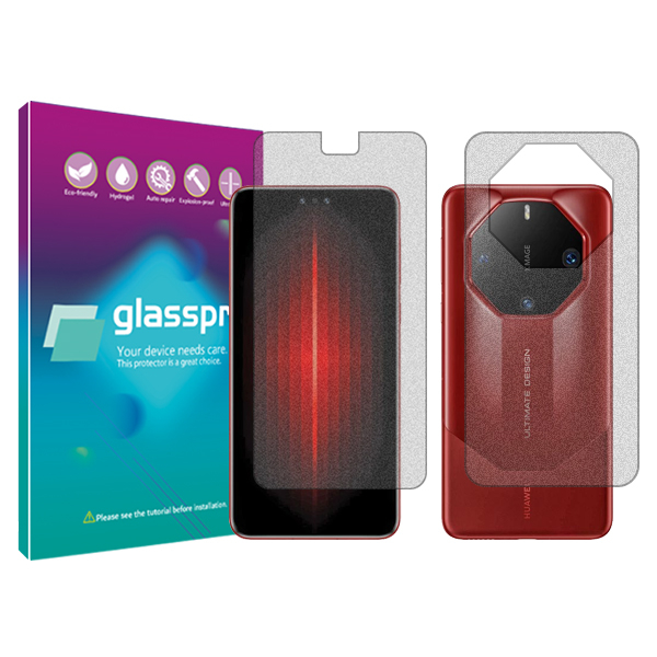 محافظ صفحه نمایش مات گلس پرو مدل Resistant مناسب برای گوشی موبایل هوآوی Mate 60 RS Ultimate به همراه محافظ پشت گوشی محافظ صفحه نمایش مات گلس پرو مدل Resistant مناسب برای گوشی موبایل هوآوی Mate 60 RS Ultimate به همراه محافظ پشت گوشی