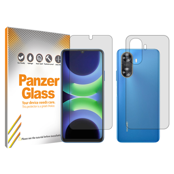 محافظ صفحه نمایش شفاف پنزر گلس مدل Resistant مناسب برای گوشی موبایل هوآوی Enjoy 70z به همراه محافظ پشت گوشی محافظ صفحه نمایش شفاف پنزر گلس مدل Resistant مناسب برای گوشی موبایل هوآوی Enjoy 70z به همراه محافظ پشت گوشی