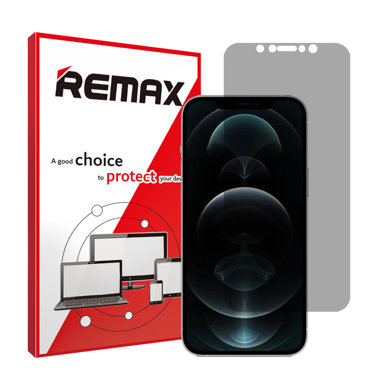 محافظ صفحه نمایش حریم شخصی ریمکس مدل HyPRV مناسب برای گوشی موبایل اپل iPhone 12 Pro Max