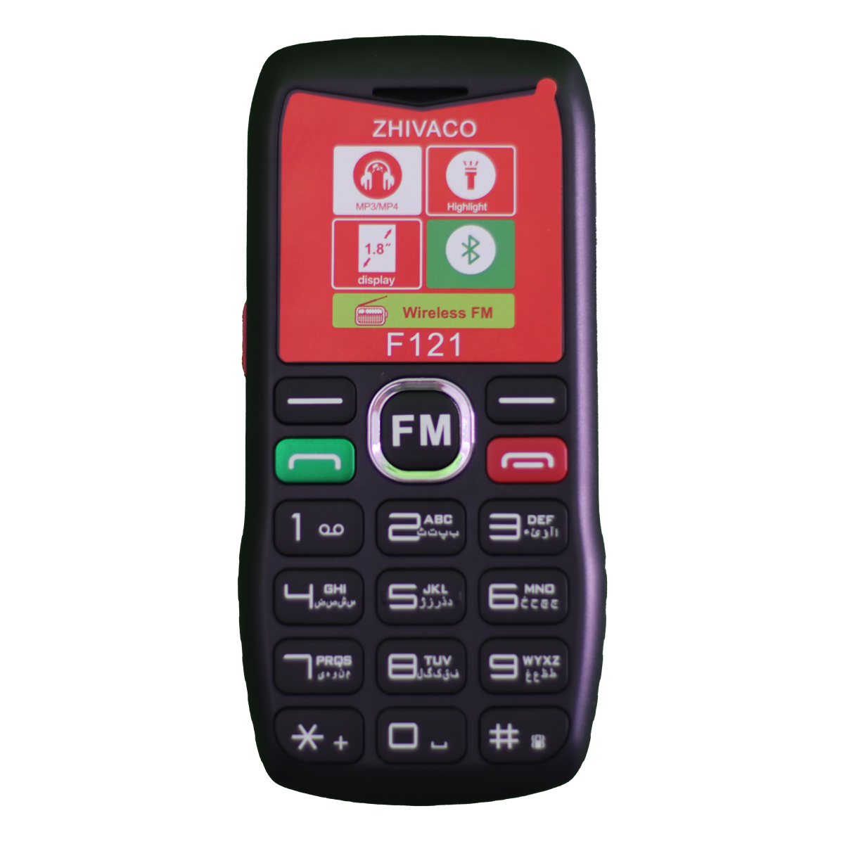 گوشی موبایل ژیواکو مدل F121 ظرفیت 32 مگابایت دو سیم کارت-مشکی گوشی موبایل ژیواکو مدل F121 ظرفیت 32 مگابایت دو سیم کارت-مشکی