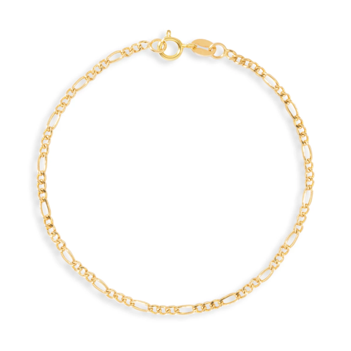 دستبند طلا زنانه طرح فیگارو ظریف کد wb3688-1.18 دستبند طلا زنانه طرح فیگارو ظریف کد wb3688-1.18