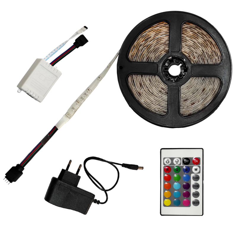 ریسه ال ای دی مدل SMD-5m به همراه ریموت کنترل ریسه ال ای دی مدل SMD-5m به همراه ریموت کنترل