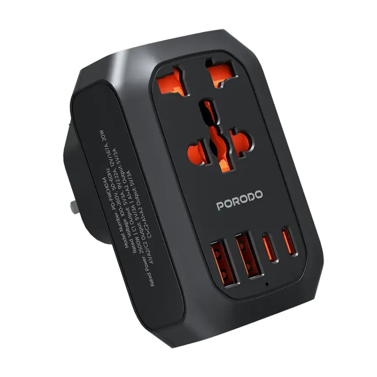 شارژر دیواری پرودو مدل PD-FWCH044EU-BK توان 20 وات-مشکی شارژر دیواری پرودو مدل PD-FWCH044EU-BK توان 20 وات-مشکی