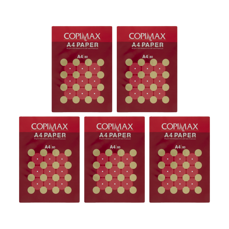 کاغذ A4 کپی مکس مدل Premium بسته 5عددی 2500 برگی کاغذ A4 کپی مکس مدل Premium بسته 5عددی 2500 برگی