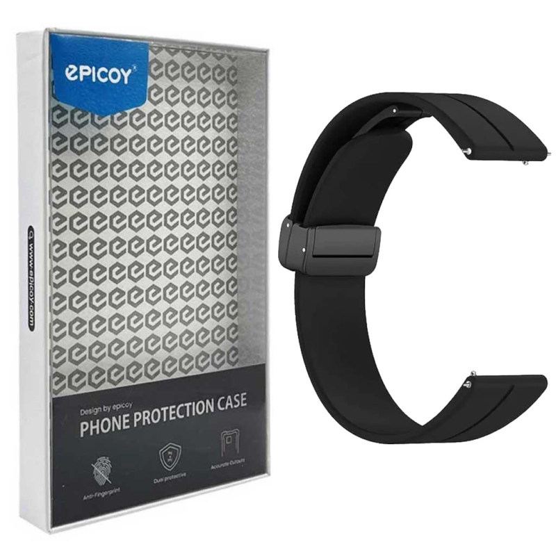 بند اپیکوی مدل SiliconeMag20 سایز 20mm مناسب برای ساعت هوشمند سامسونگ سری Galaxy Watch 4/5/5 Pro/6/ َActive1/2 بند اپیکوی مدل SiliconeMag20 سایز 20mm مناسب برای ساعت هوشمند سامسونگ سری Galaxy Watch 4/5/5 Pro/6/ َActive1/2