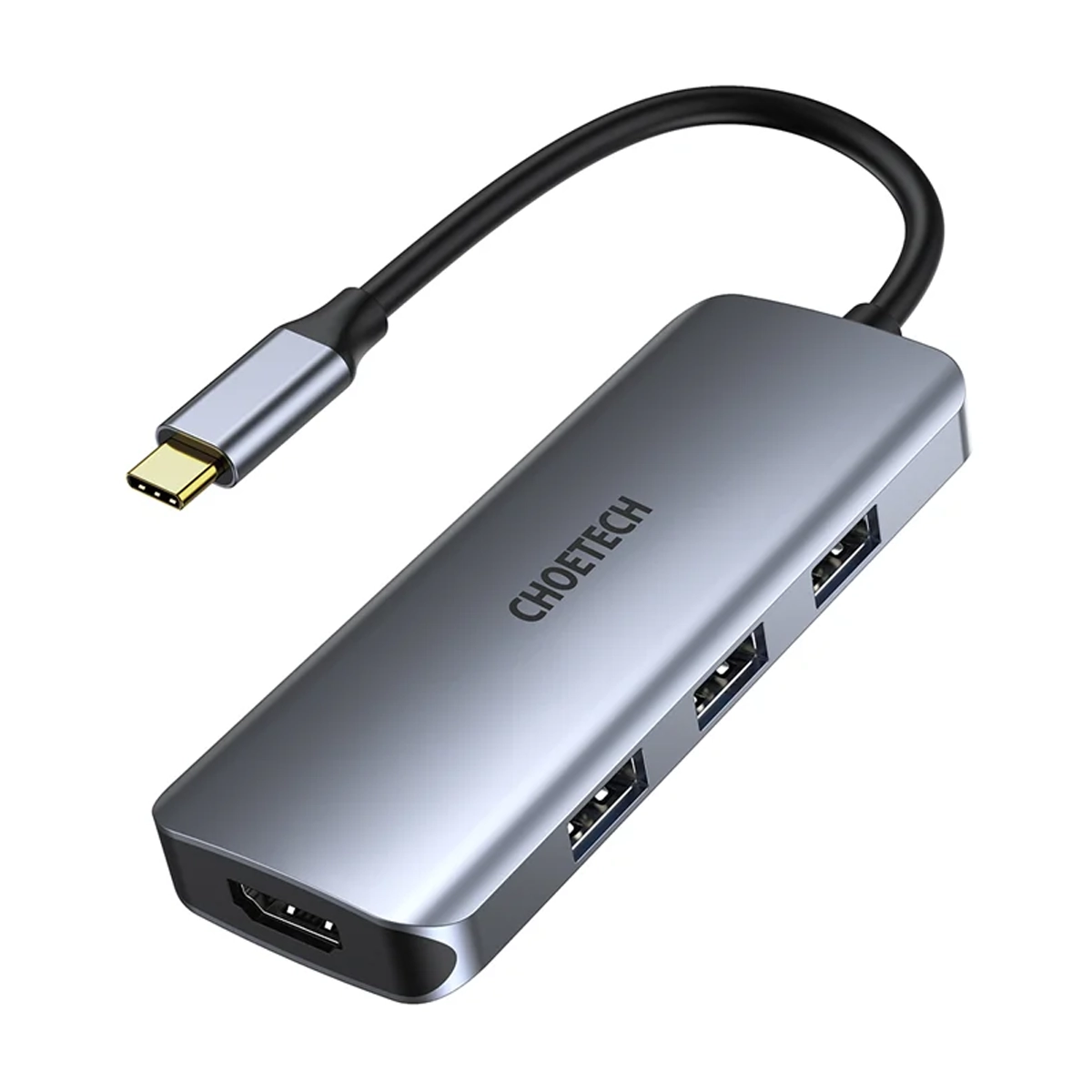 هاب تایپ سی چویتک 7 پورت مدل M19-نقرهای هاب تایپ سی چویتک 7 پورت مدل M19-نقرهای