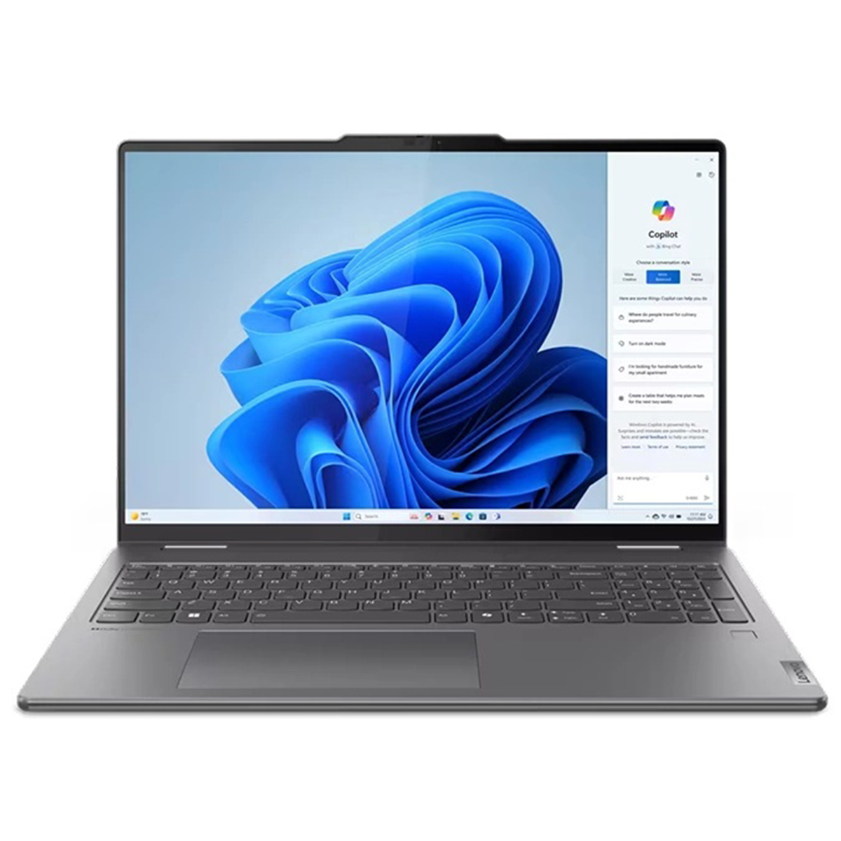 لپ تاپ 16 اینچی لنوو مدل Yoga 7 16IML9 Ultra 7 155U 16GB 1TB-طوسی  لپ تاپ 16 اینچی لنوو مدل Yoga 7 16IML9 Ultra 7 155U 16GB 1TB-طوسی