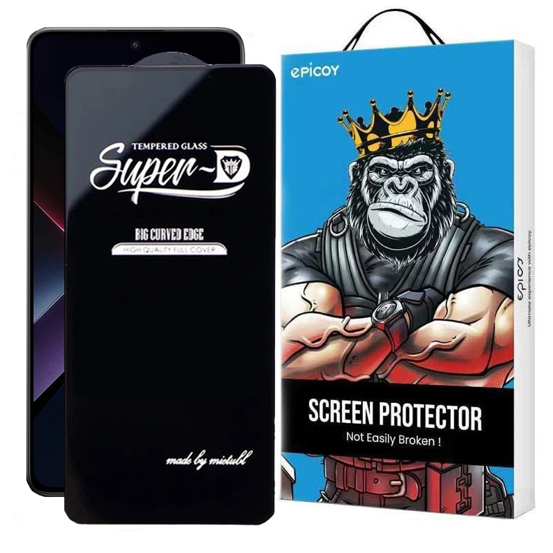 محافظ صفحه نمایش اپیکوی مدل Super 5D مناسب برای گوشی موبایل شیائومیPoco X7 Pro/ Poco X7/ Poco X6 Pro/X6 محافظ صفحه نمایش اپیکوی مدل Super 5D مناسب برای گوشی موبایل شیائومیPoco X7 Pro/ Poco X7/ Poco X6 Pro/X6