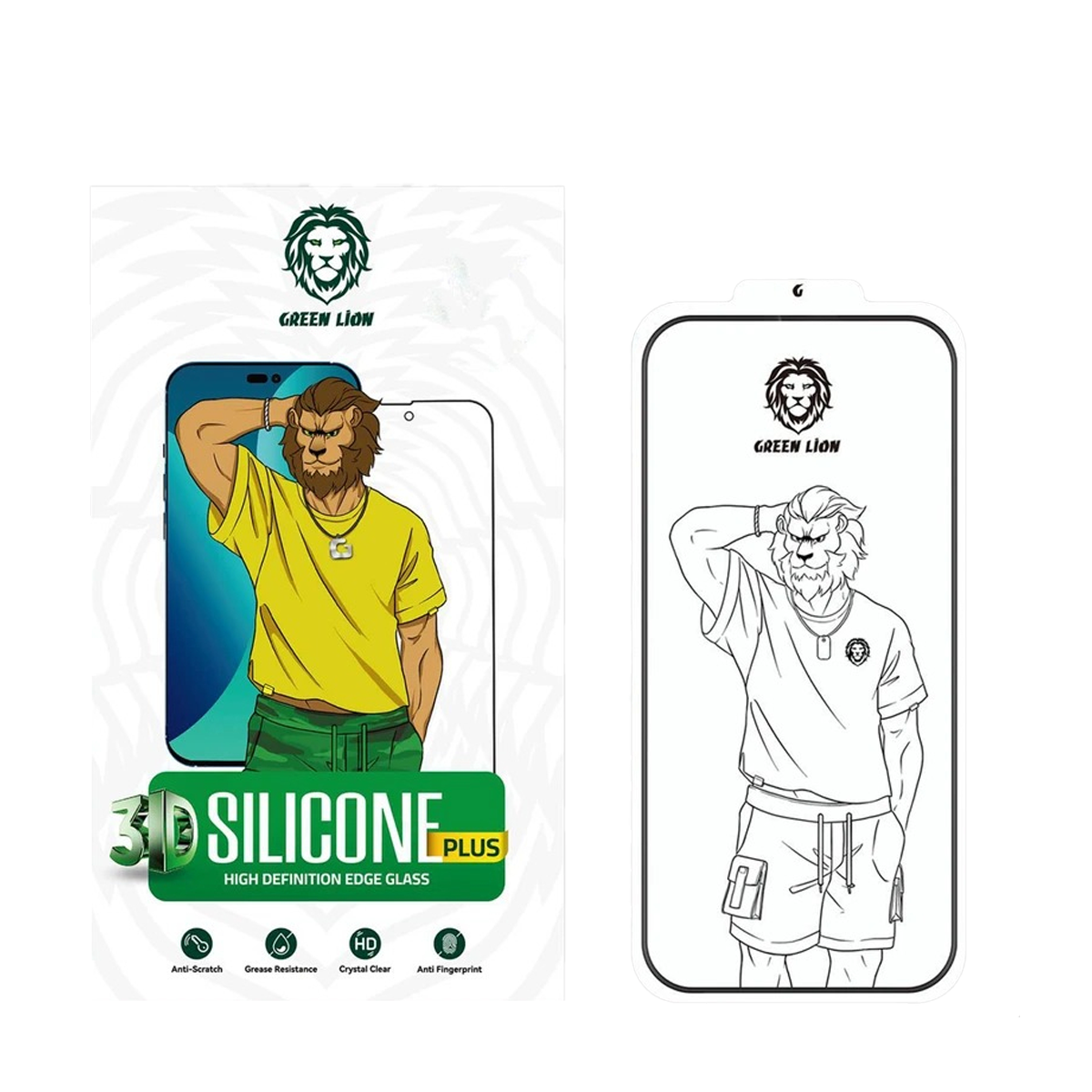 محافظ صفحه نمایش گرین مدل Silicone-HD Plus مناسب برای گوشی موبایل اپل iphone 11 Pro Max/Xs Max  محافظ صفحه نمایش گرین مدل Silicone-HD Plus مناسب برای گوشی موبایل اپل iphone 11 Pro Max/Xs Max