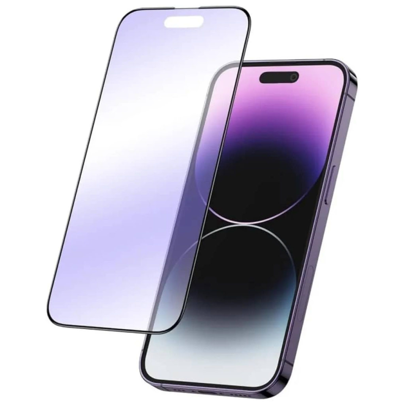 محافظ صفحه نمایش گوشی اپل iPhone 14 Pro گرین لاین مدل Purple Anti-blue Matte محافظ صفحه نمایش گوشی اپل iPhone 14 Pro گرین لاین مدل Purple Anti-blue Matte