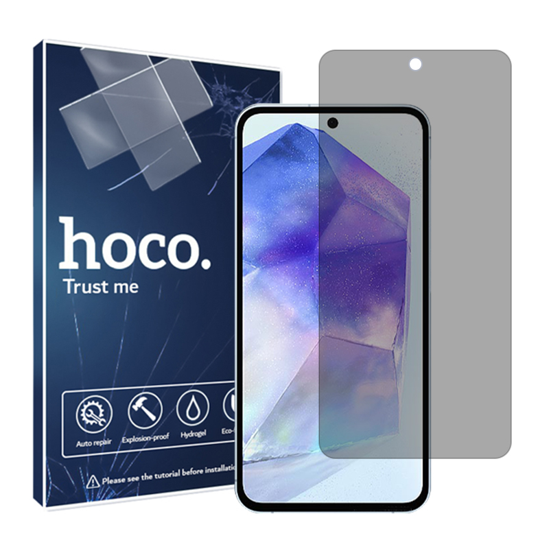 محافظ صفحه نمایش پرایوسی هوکو مدل anti-shock مناسب برای گوشی موبایل سامسونگ Galaxy A55 محافظ صفحه نمایش پرایوسی هوکو مدل anti-shock مناسب برای گوشی موبایل سامسونگ Galaxy A55