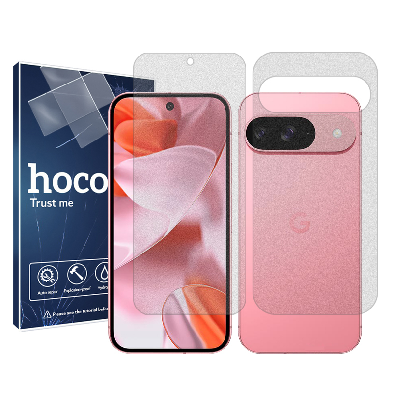 محافظ صفحه نمایش مات هوکو مدل Resistant مناسب برای گوشی موبایل گوگل Pixel 9 به همراه محافظ پشت گوشی محافظ صفحه نمایش مات هوکو مدل Resistant مناسب برای گوشی موبایل گوگل Pixel 9 به همراه محافظ پشت گوشی