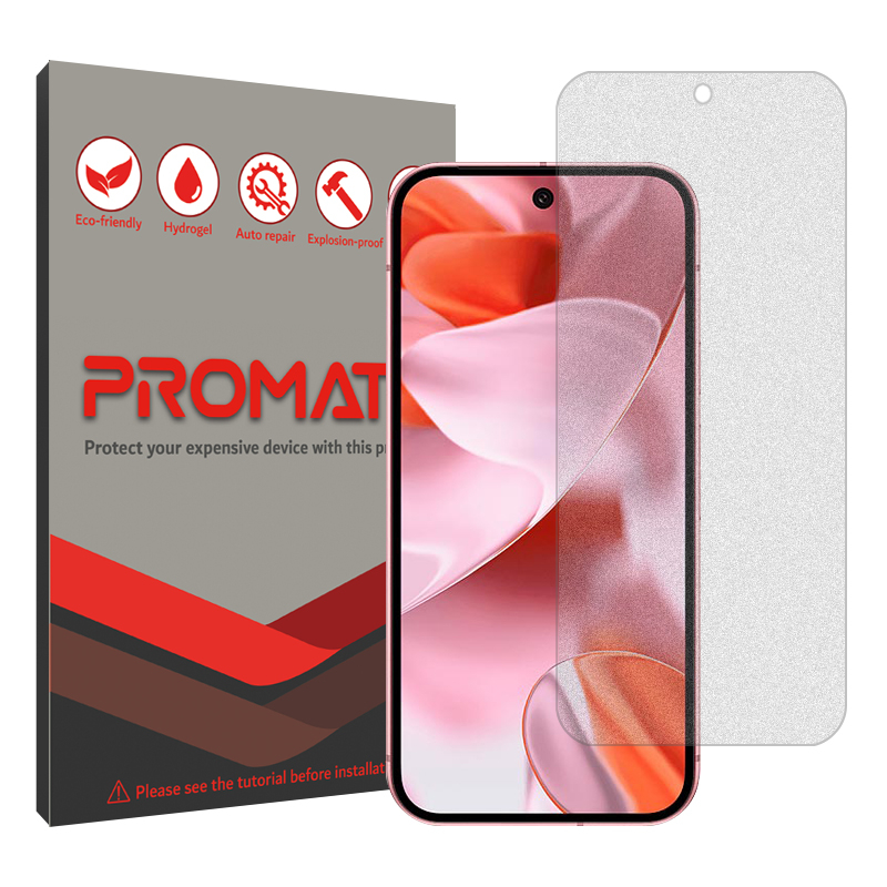 محافظ صفحه نمایش مات پرومیت مدل Resistant مناسب برای گوشی موبایل گوگل Pixel 9 محافظ صفحه نمایش مات پرومیت مدل Resistant مناسب برای گوشی موبایل گوگل Pixel 9