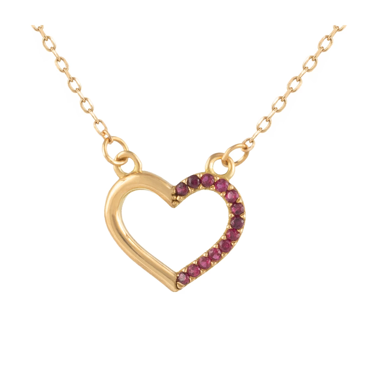 گردنبند طلا زنانه بان گالری مدل قلب میلا-1.47 گردنبند طلا زنانه بان گالری مدل قلب میلا-1.47