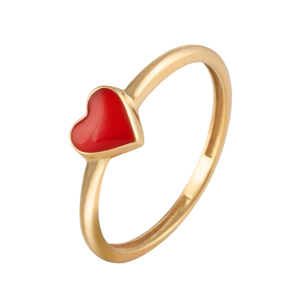 انگشتر طلا 18 عیار زنانه بان گالری مدل قلب تک سایز 53-1.60 انگشتر طلا 18 عیار زنانه بان گالری مدل قلب تک سایز 53-1.60