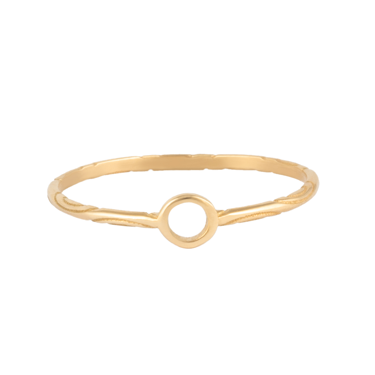 انگشتر طلا 18 عیار زنانه بان گالری مدل مینیمال دایره توخالی ماد-0.65 انگشتر طلا 18 عیار زنانه بان گالری مدل مینیمال دایره توخالی ماد-0.65