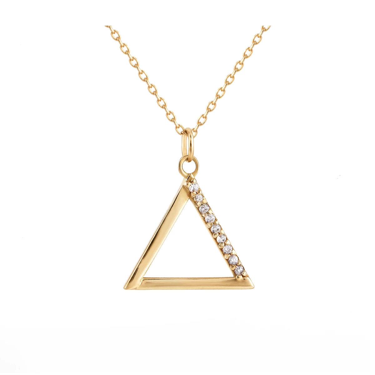 گردنبند طلا زنانه بان گالری مدل مثلت اوریگامی-1.90 گردنبند طلا زنانه بان گالری مدل مثلت اوریگامی-1.90