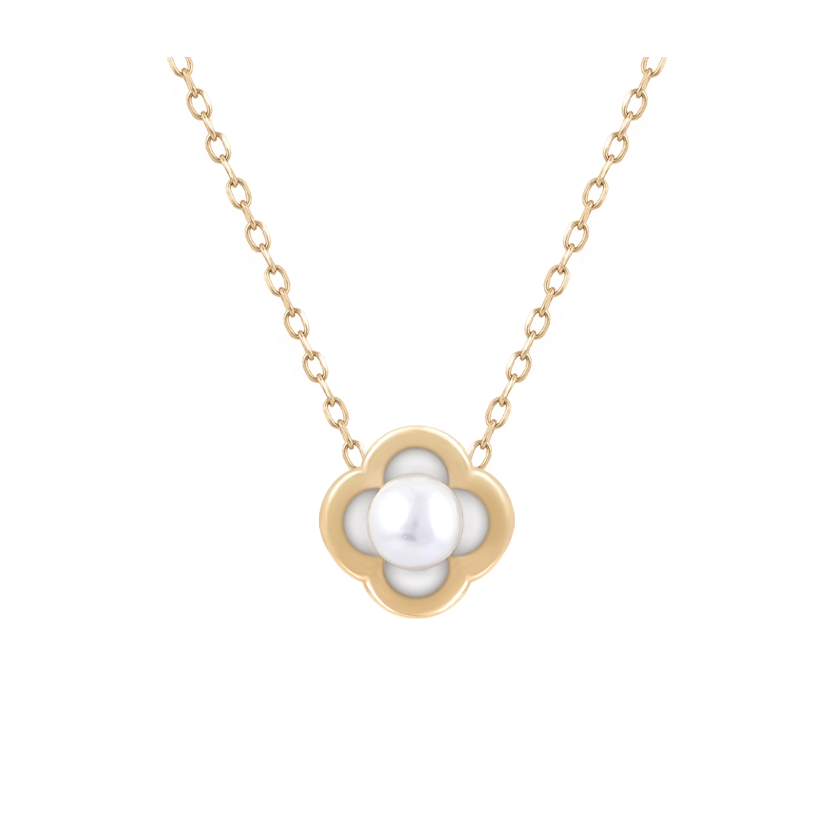 گردنبند طلا زنانه بان گالری مدل ونکلیف مروارید مینی-1.89 گردنبند طلا زنانه بان گالری مدل ونکلیف مروارید مینی-1.89