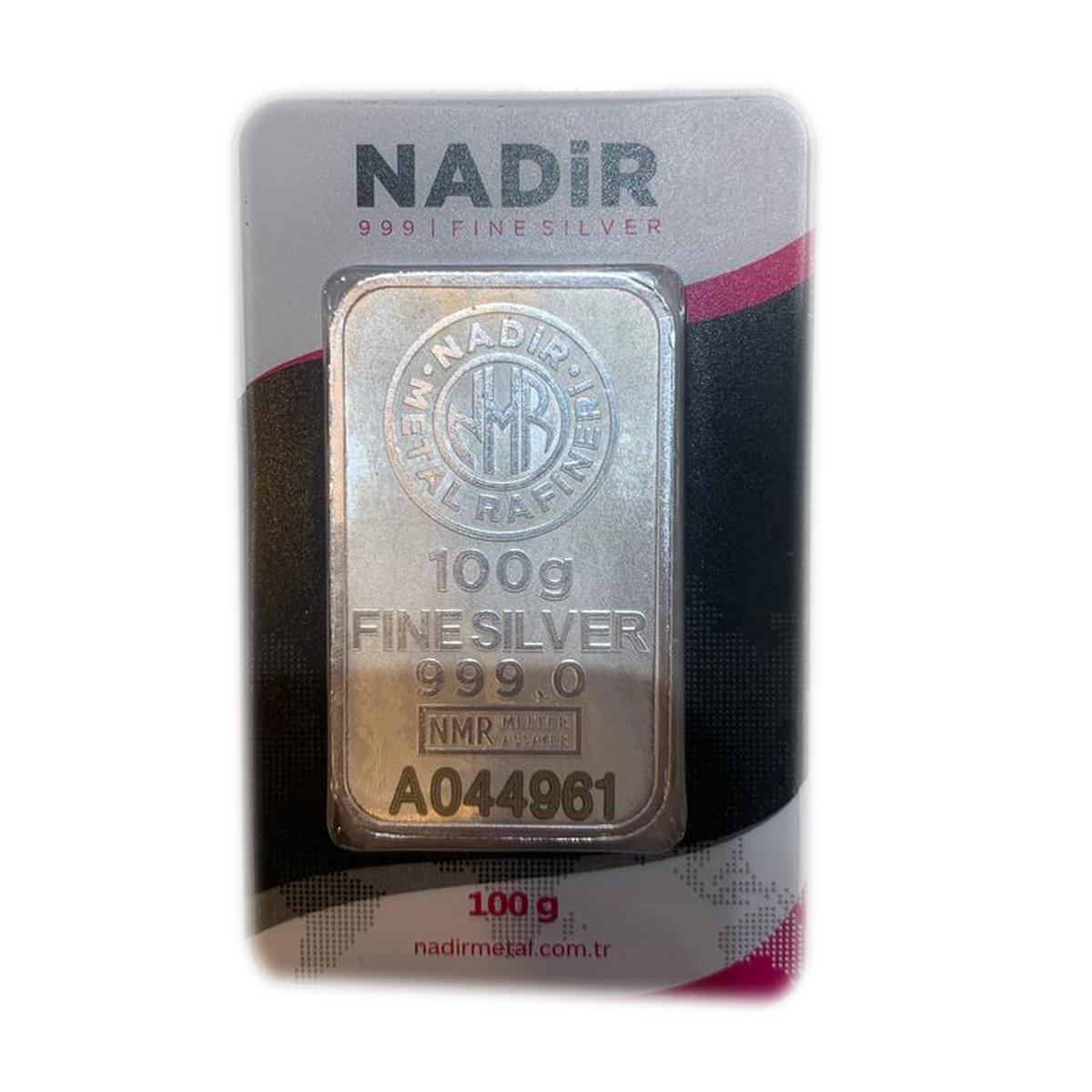 شمش نقره 100 گرمی نادیر شمش نقره 100 گرمی نادیر