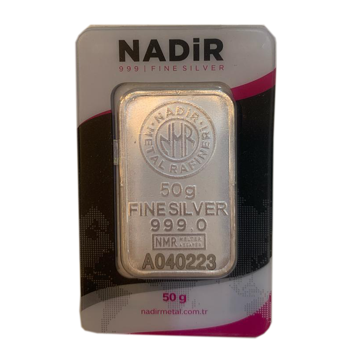 شمش نقره 50 گرمی نادیر شمش نقره 50 گرمی نادیر