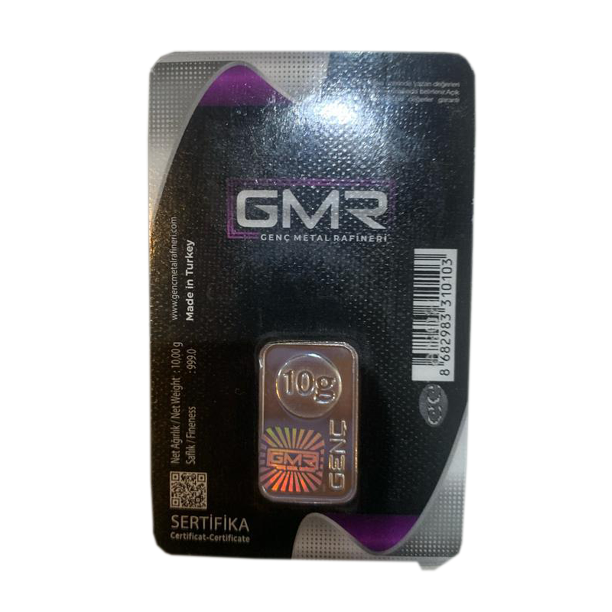 شمش نقره 10 گرمی GMR شمش نقره 10 گرمی GMR