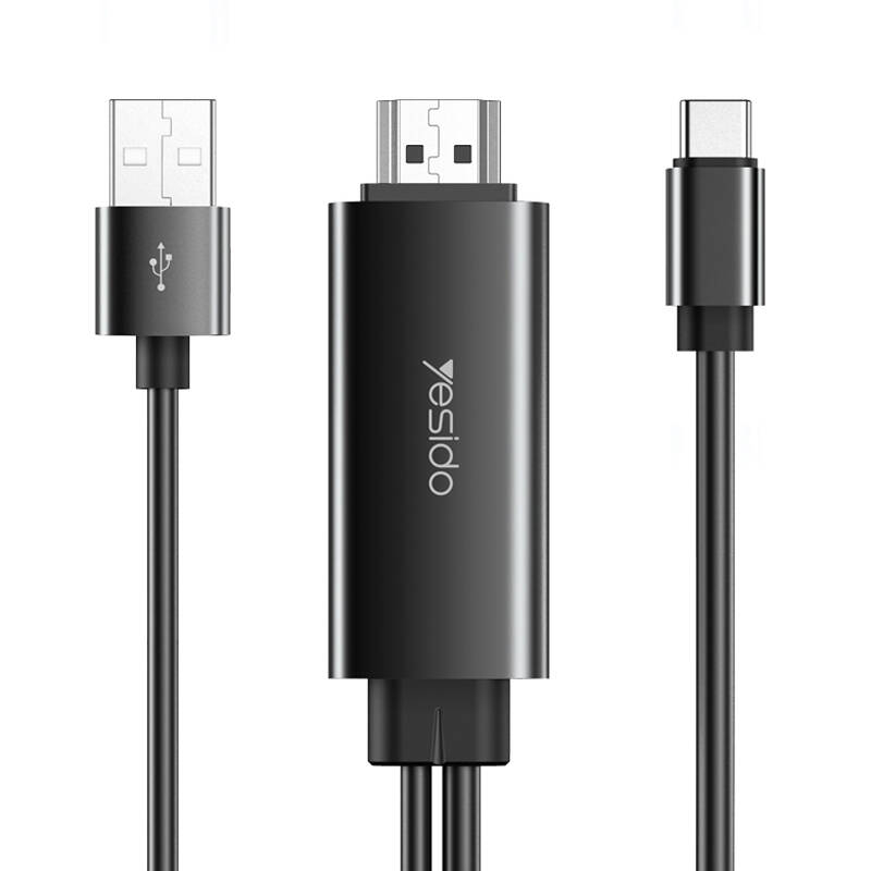 کابل تبدیل USB-C به HDMI / USB یسیدو مدل HM03 طول 1.8 متر کابل تبدیل USB-C به HDMI / USB یسیدو مدل HM03 طول 1.8 متر