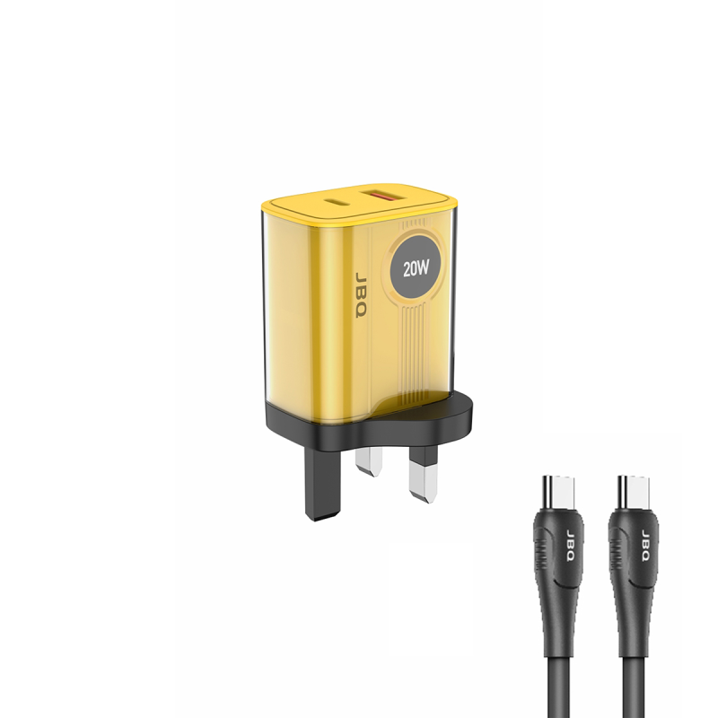 شارژر دیواری جی بی کیو مدل HC-LC20 توان 20 وات به همراه کابل تایپ سی شارژر دیواری جی بی کیو مدل HC-LC20 توان 20 وات به همراه کابل تایپ سی