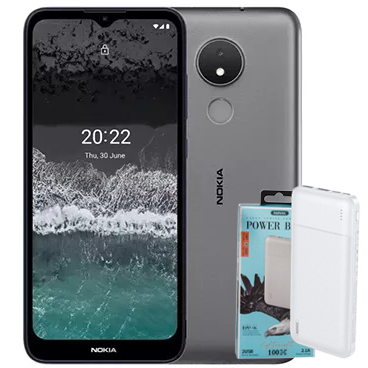 گوشی موبایل نوکیا C21 با ظرفیت 32 گیگابایت رم 2 گیگابایت به همراه هدیه پاوربانک ریمکس RPP-96 ظرفیت 10000 میلی آمپر ساعت گوشی موبایل نوکیا C21 با ظرفیت 32 گیگابایت رم 2 گیگابایت به همراه هدیه پاوربانک ریمکس RPP-96 ظرفیت 10000 میلی آمپر ساعت