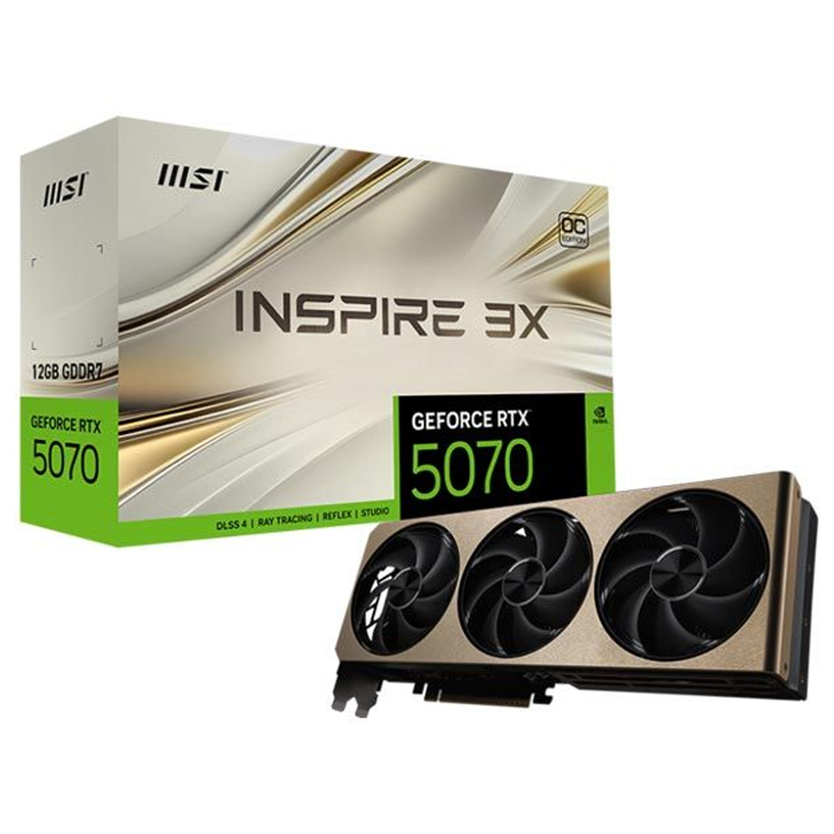 کارت گرافیک ام اس آی مدل GeForce RTX 5070 12GB INSPIRE 3X OC کارت گرافیک ام اس آی مدل GeForce RTX 5070 12GB INSPIRE 3X OC