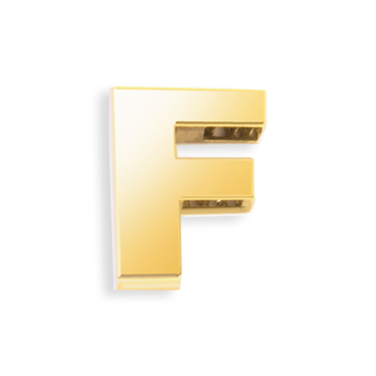 آویز طلا زنانه مدل حرف F کد wa3694-0.37